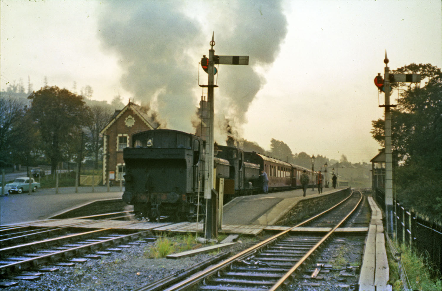 Brecon station No.9796 No.3706 c1962